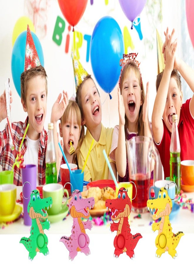 PSDFH 24 Packs Bulk Mini Crocodile fidgets Toys for Kids Children Classroom Students Gift Prize from Teacher,Crocodile Animal Birthday Party Favors - Image 2